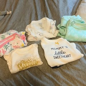 NB Girl newborn outfit lot